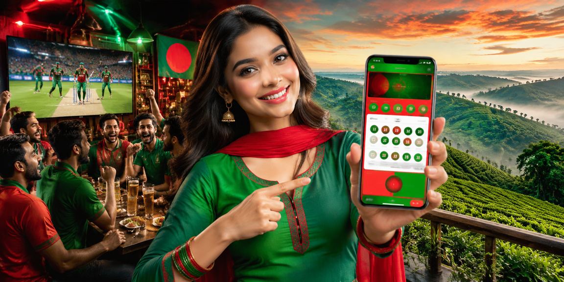 সিলেটে লাল-সবুজ পোশাকে cricket বেটিং উপভোগ করছেন